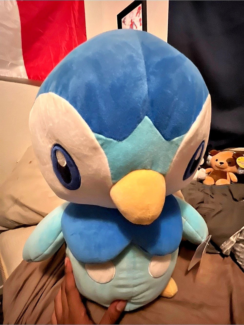 Pokémon Center Piplup Poké Plush - 31 In. Blue & White